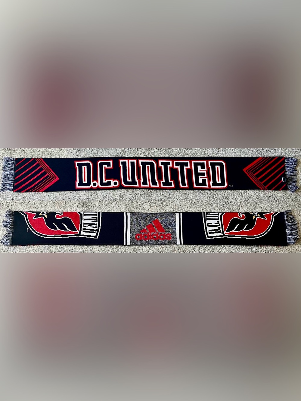DC United Adidas Split Logo Soccer Scarf